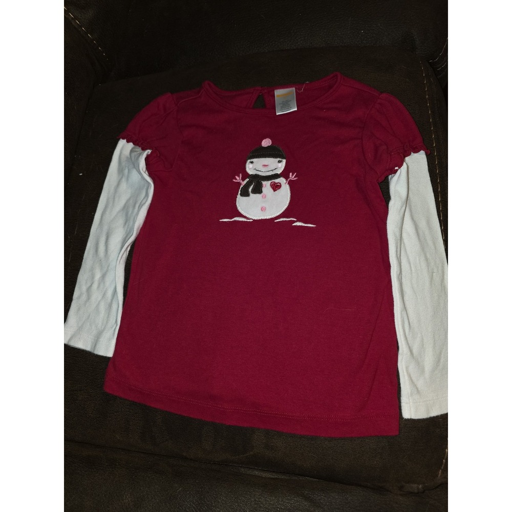 Gymboree outlet alpine sweetie snowman top size 4t